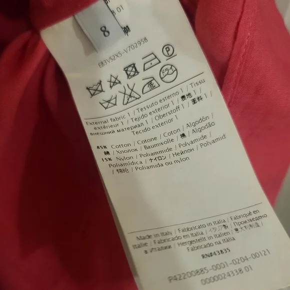 Authentic Valentino pink dress with geometric design - Picture 4 of 5